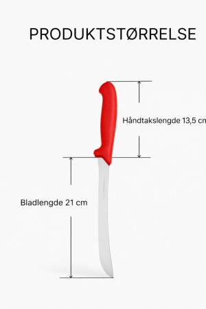 Giesser Premium-line Fileterings kniv, 21cm blad - rød