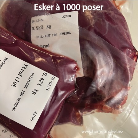 Glatte Vakuumposer - 90my - 25x30cm - 1000stk