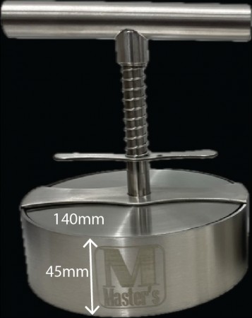 Fjærbelastet Hamburgerpresse - Ø 140mm - Black Week