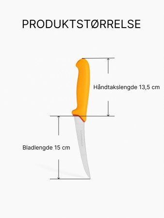Giesser Premium-line Utbeinings-kniv - 14cm, Gul - Bestselger