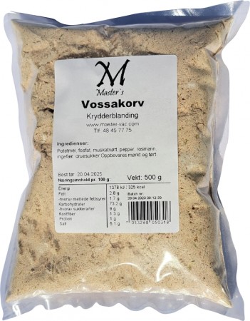 Vossakorv, krydderblanding - 500g - Bestselger